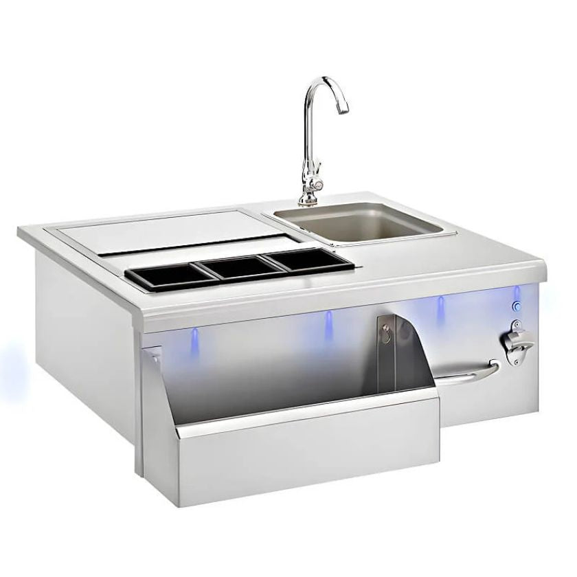 Summerset 30-Inch Beverage & Prep Station with LED Lights