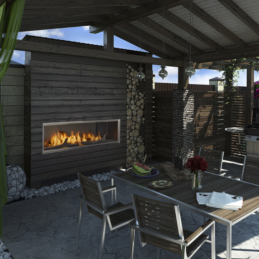 Majestic Lanai Fireplace 60