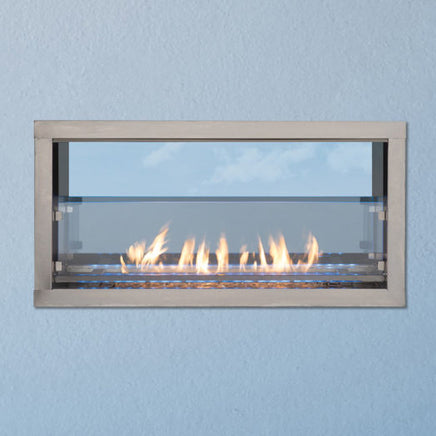 Astria Barcelona Lights Linear Contemporary Outdoor Vent-Free Fireplace