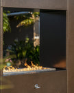 The Outdoor Plus Williams See-through Corten Steel Outdoor Gas Fireplace