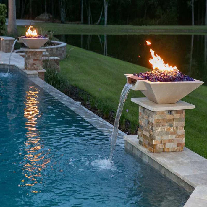 The Outdoor Plus Nile Hammered Copper Fire and Water Bowl