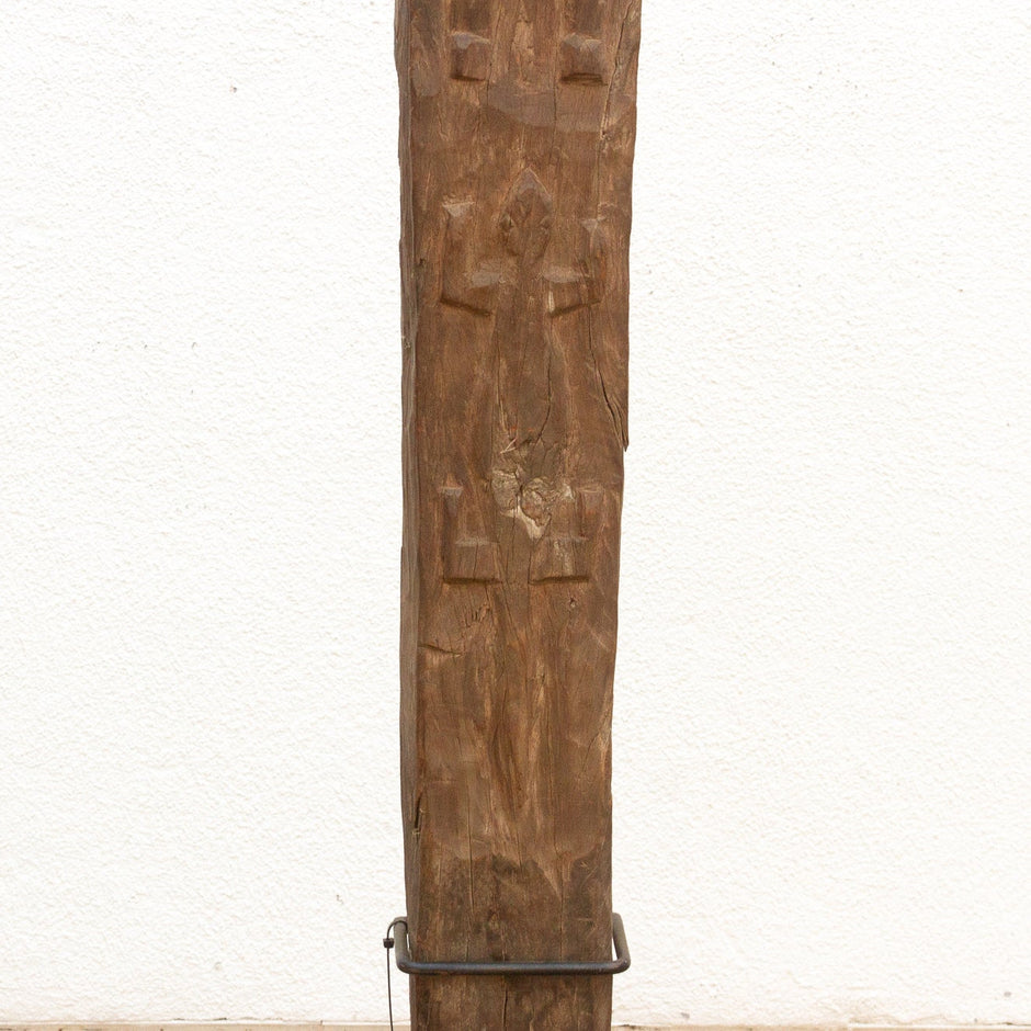 Antique Bamileke House Post Sculpture