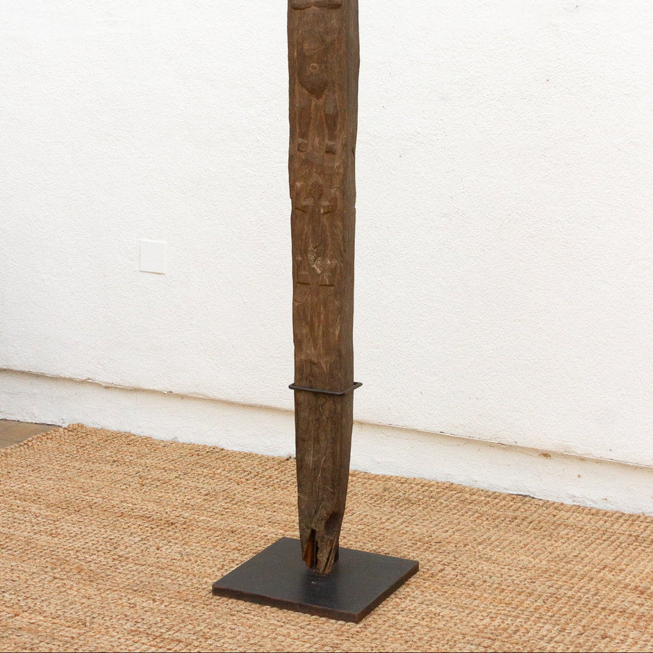 Antique Bamileke House Post Sculpture