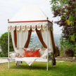 Royal Marigold Block Print Canopy Daybed