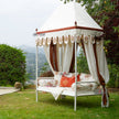 Royal Marigold Block Print Canopy Daybed