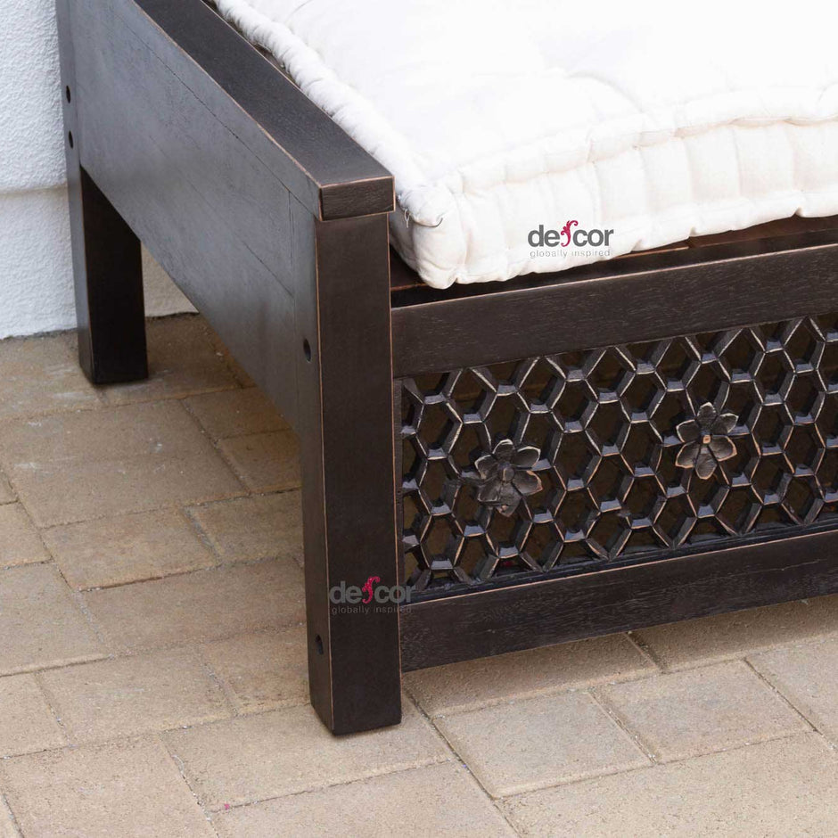 Floral Carved Jali Sofa