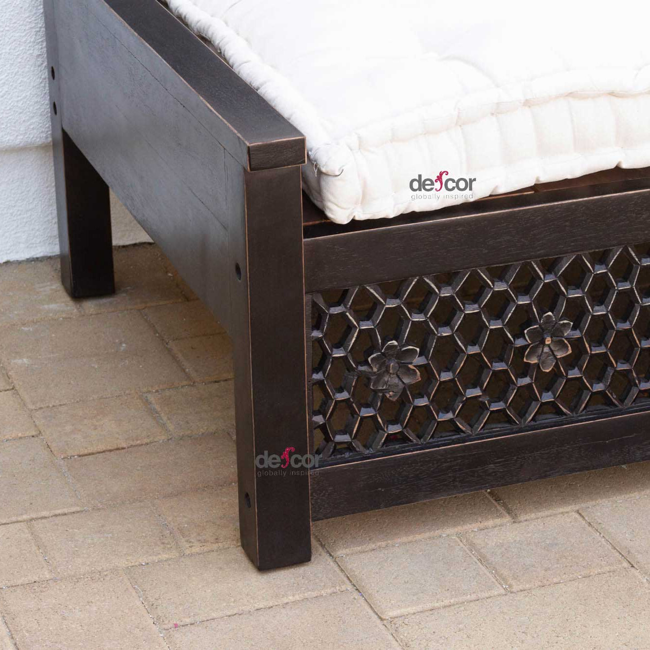Floral Carved Jali Sofa