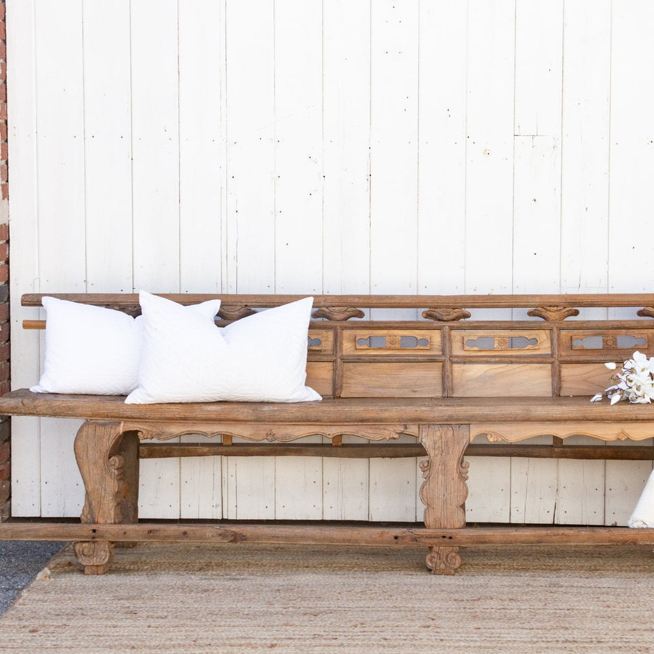 Masterful Very Long 18th Century Theater Bench