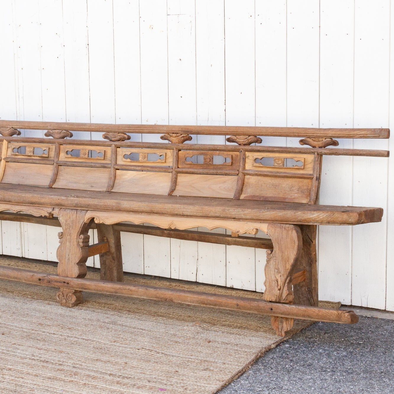 Masterful Very Long 18th Century Theater Bench