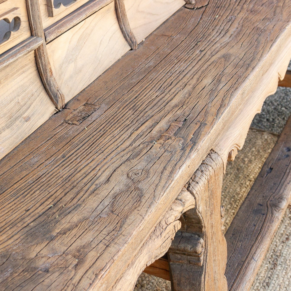 Masterful Very Long 18th Century Theater Bench
