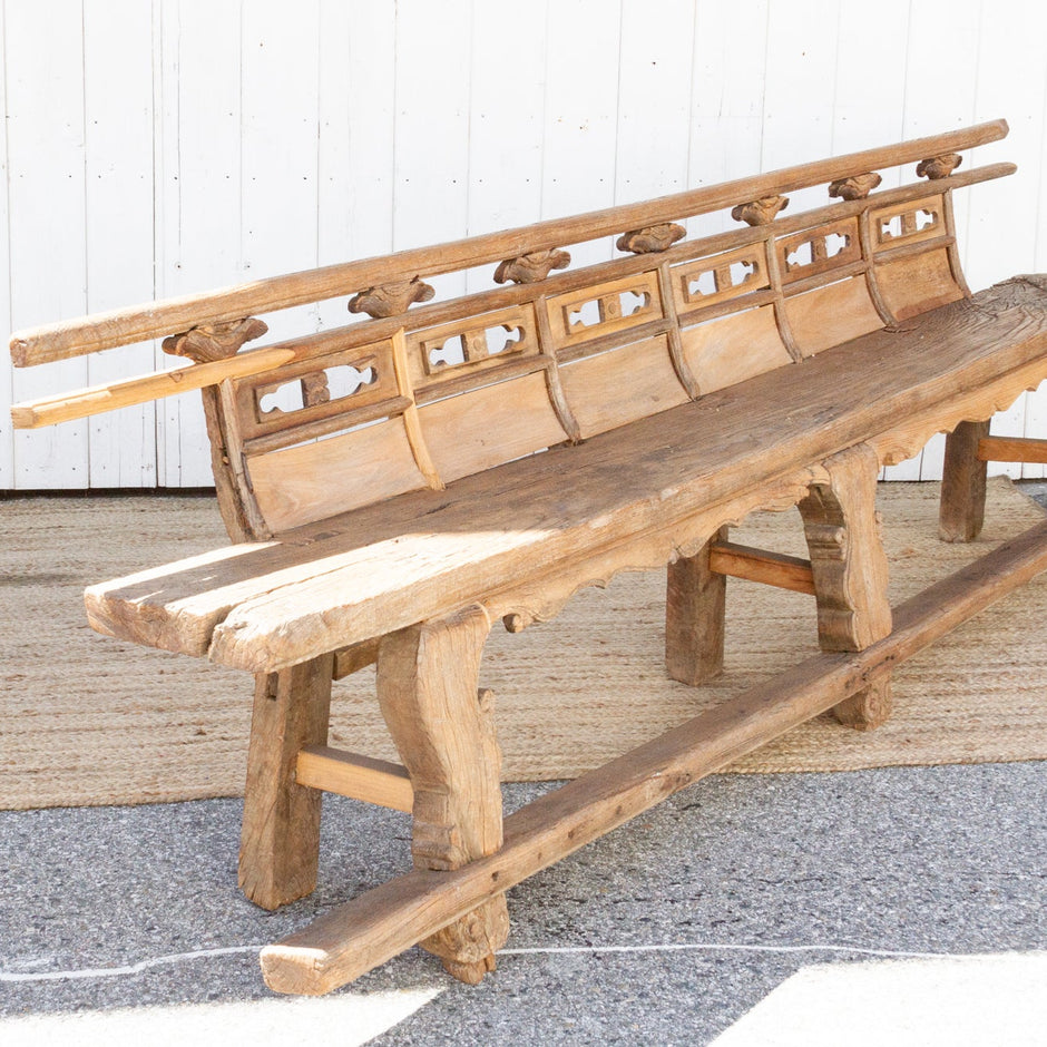 Masterful Very Long 18th Century Theater Bench