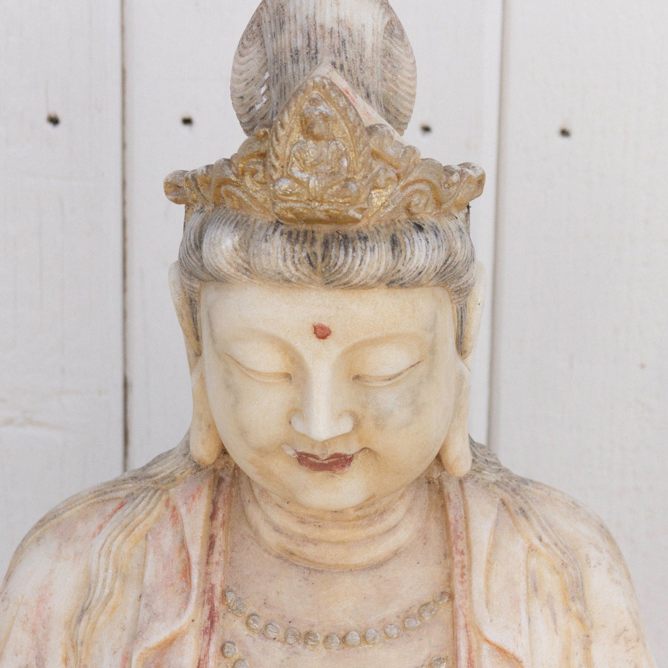 Exceptional Finely Carved Marble Buddha