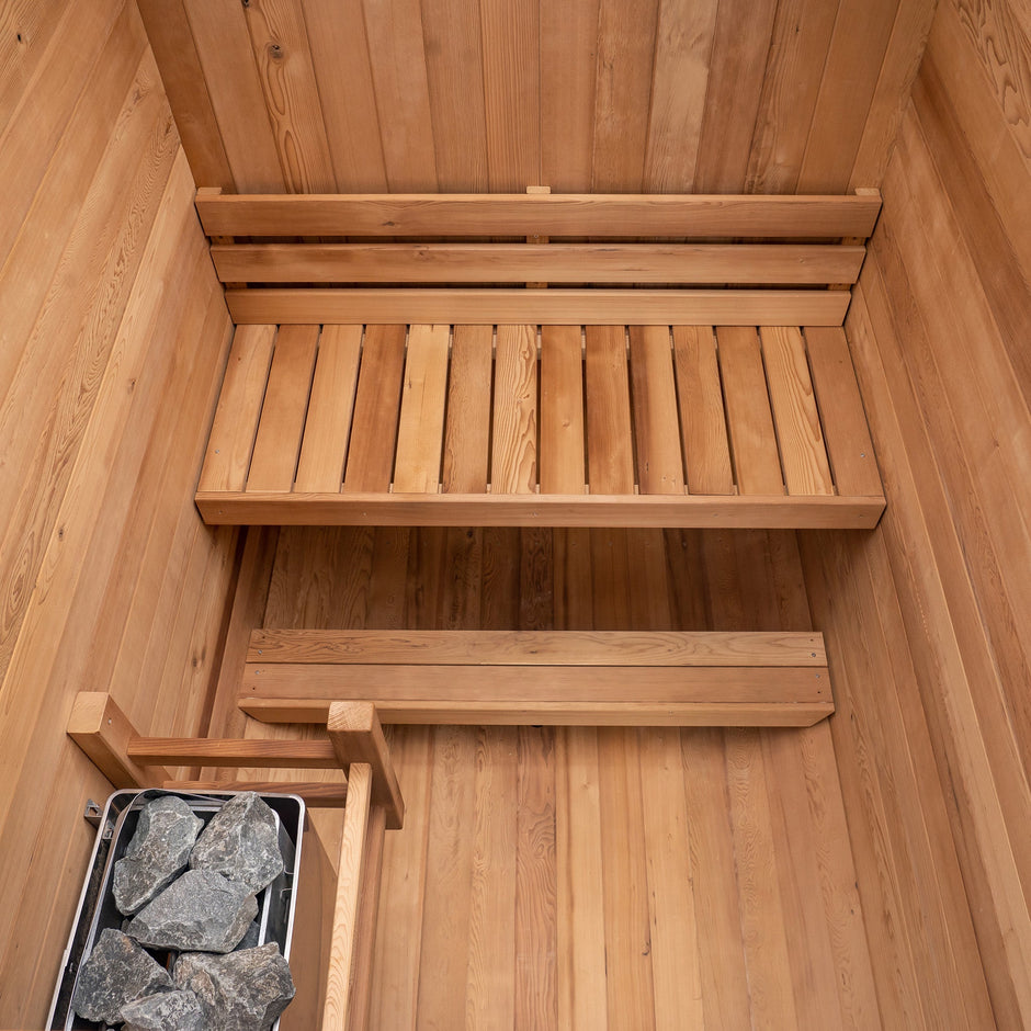 Duo Outdoor Sauna - 2 Person w/ Harvia KIP 8kW Heater