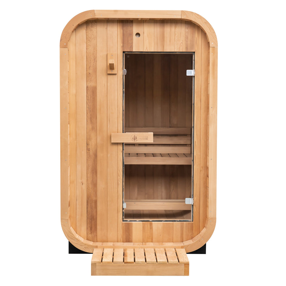 Duo Outdoor Sauna - 2 Person w/ Harvia KIP 8kW Heater