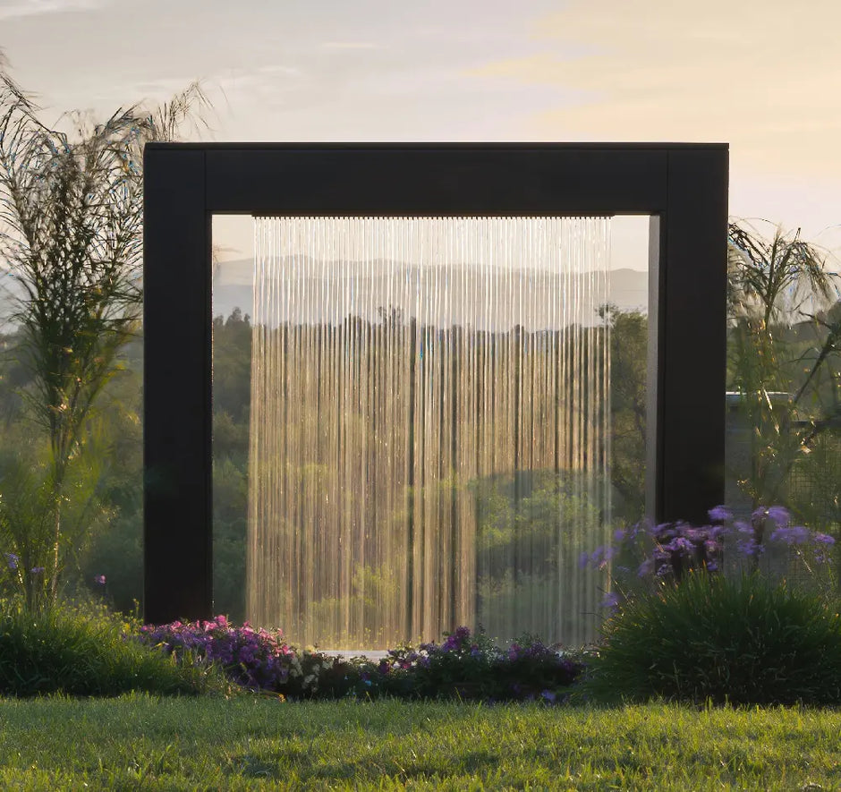 The Outdoor Plus 60 Inch Paradise Fall Self-Contained Rainfall Water Fountain